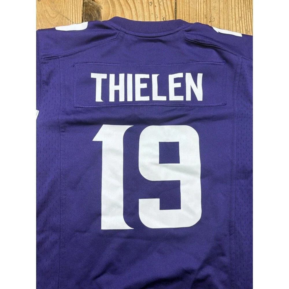 Minnesota Vikings Jersey Youth Medium Purple NFL Football Nike Thielen 19 Kids